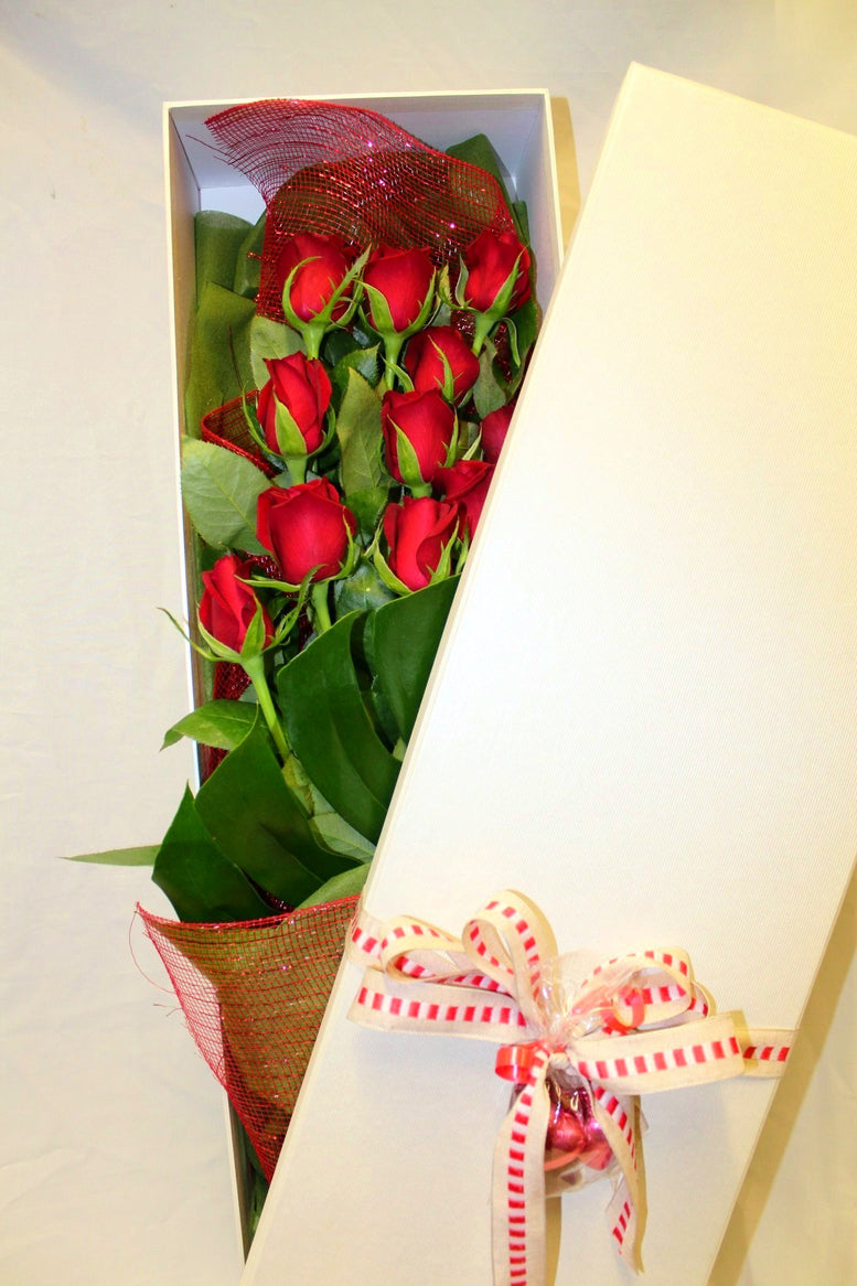 Gift Box of Red Roses