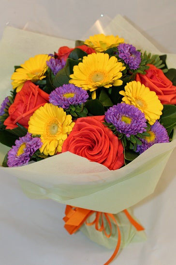 Posy of bright flowers