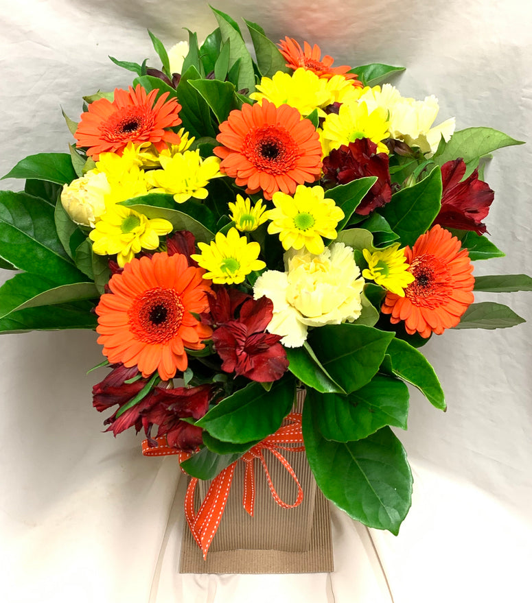 Bright Temporary Vase Arrangement - florist choice