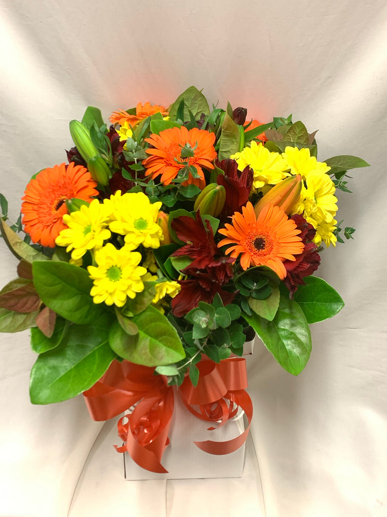 Bright Temporary Vase Arrangement - florist choice